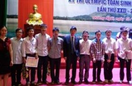 Trường ĐHKHTN đạt giải Nhất toàn đoàn tại Kỳ thi Olympic Toán học sinh viên toàn quốc năm 2014